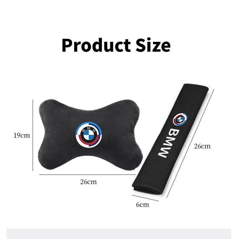 Car Sticker 2025 Hot Car Headrest Neck Pillow Seatbelt Shoulder Pad Accessories for Bmw E46 E39 E38 E90 E60 E36 F30 E34 F10 E92