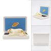 Cute Toast Bread Cats Phone Stand Desk Resins Figurine Ornament Smartphones Tablets Holder for Home or Office Decors