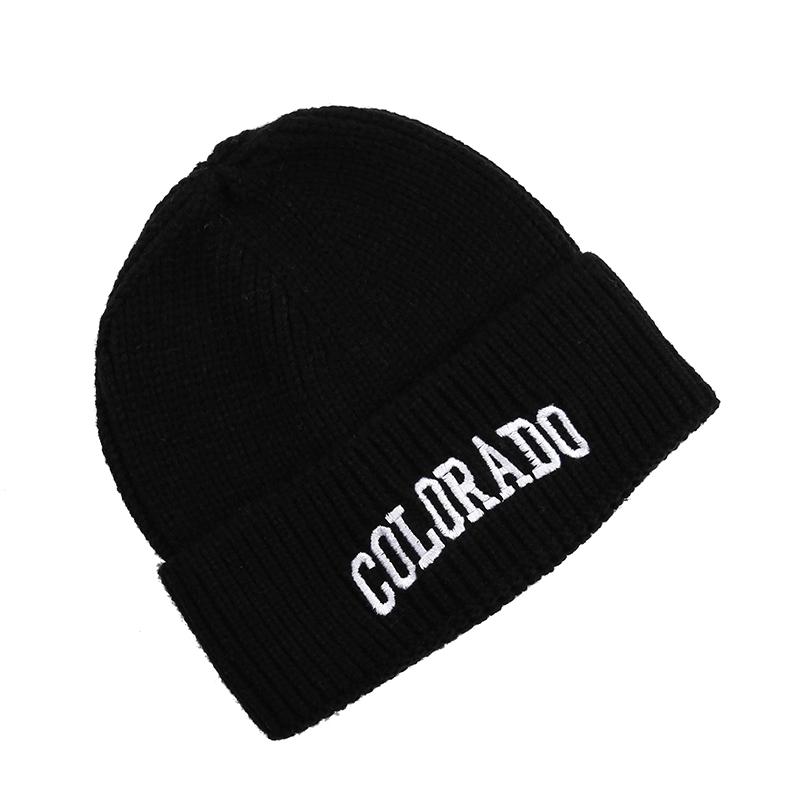 1pc Winter Warm Beanie Hat with Letter Embroidered,Windproof Casual Knitted Caps for Men and Women,suitable for Dailywear Tralve