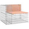VidaXL Banc jardin design gabion 287x71x65,5 cm bois massif de douglas 3196252