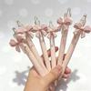 10pcs Pink Bowknot Party Ballpoint Pens,Click Gel Pen,Suitable for Various Occasions Including Birthdays,Weddings,Graduations