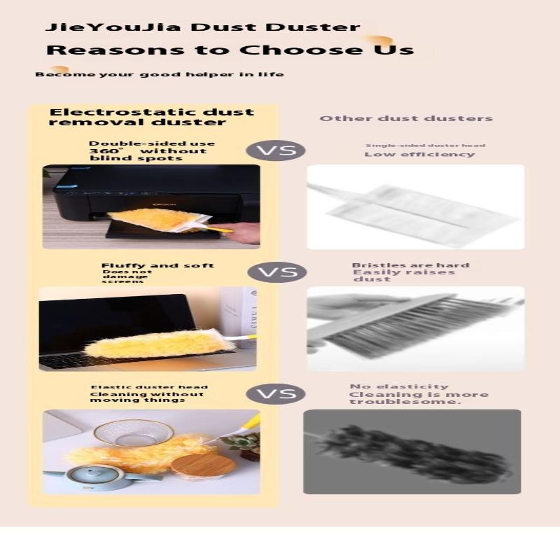 Double Sided 360 ° Electrostatic Precipitator For Cleaning Dust Spider Web Cleaning Disposable Feather Duster Roof And Desktop