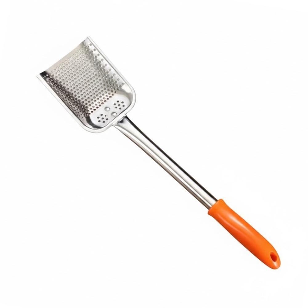 Durable 304 Stainless Steel Filter Spatula Coarse Mesh Premium Fine Mesh Filter Heat Resistant Fine Mesh Filter Spoon Tool