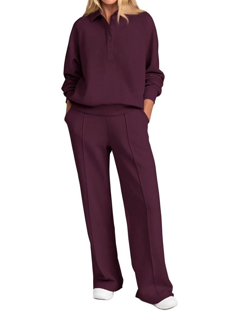 Women Long Sleeve Lounge Set In Multiple Colors