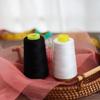 DIY Cones Spool 402 Sewing Thread 3000yards Black White Polyester Thread Jeans Thread Household