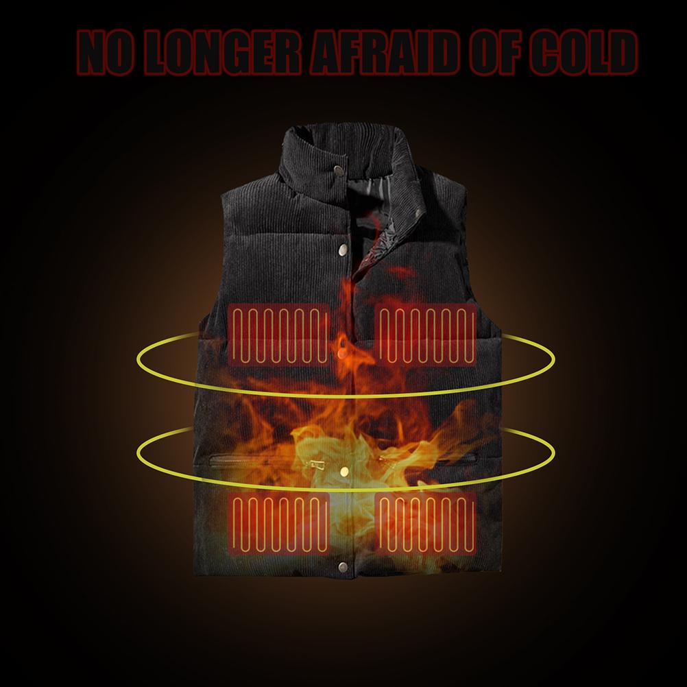 USB Clothes Heater Pad Electric Heating Vest Pads for Outdoor Thermal Warm Winter Heated Clothing Mobile Warm Gear