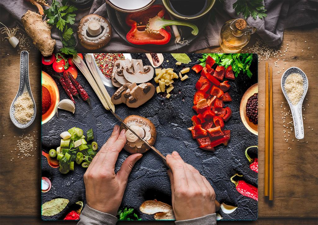 Glass Cutting Board 52X40 Spices