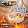 Filme de Folha de Alumínio Cobertura de Alimentos Coberturas de Alimentos Descartáveis de Grau Alimentício Película Plástica Saran Wrap Tampa para Conservação de Frescor Coberturas de Isolamento para Frutas e Vegetais