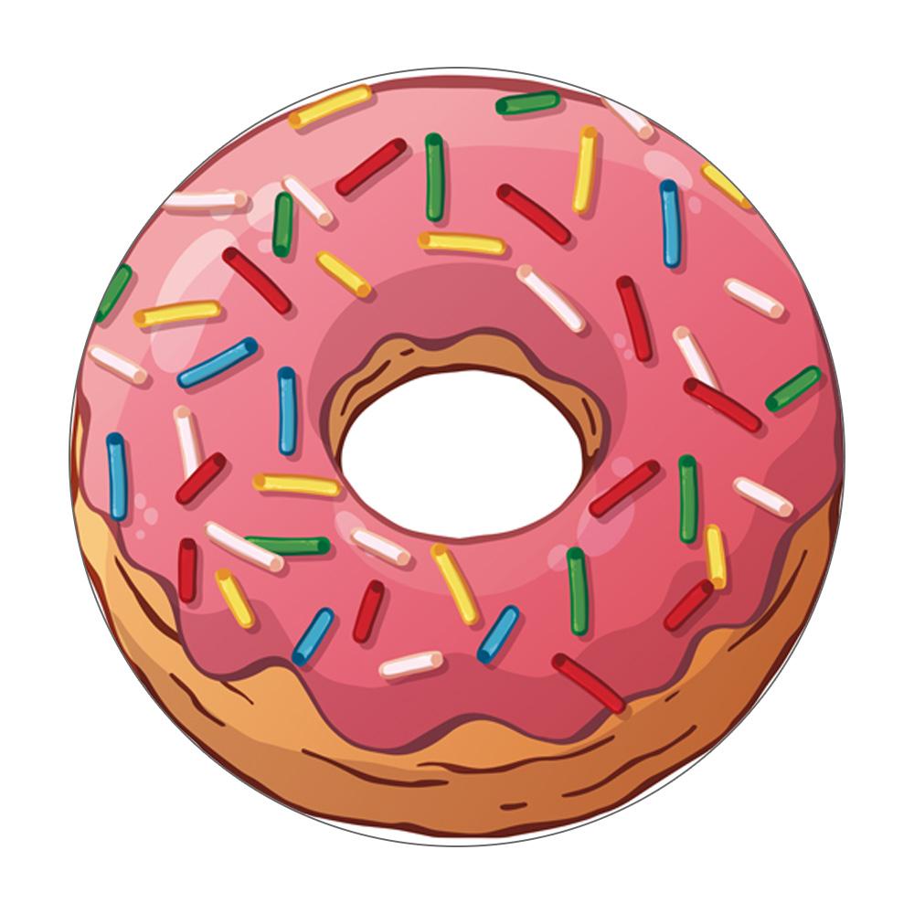 Fruit Biscuit Print Pattern Round Floor Mat Home Bedroom Living Room Decorative Floor Mat Doormat