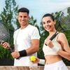 1-3pairs Set Breathable Cotton Wrist Sweatbands Sweat Absorbent Wristbands for Tennis Football Basketball Running Gym