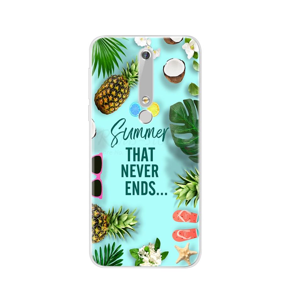 For Nokia 6.1 Nokia6.1 Phone Case Soft TPU Silicone Case For Nokia 6.1 2018 / For Nokia 6 2018 TA-1068 TA-1043 Case Back Cover