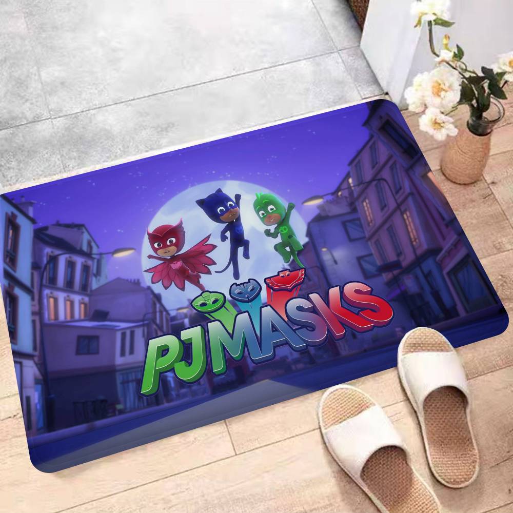 

Cartoon PJ M-Masks Room Mats Retro Multiple Choice Living Room Kitchen Rug Non-Slip Welcome Rug 40x60 cm