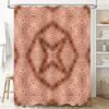 Pink Patterned Shower Curtain Decorative Waterproof Fabric Bathroom Hanging Liner Home Decoration