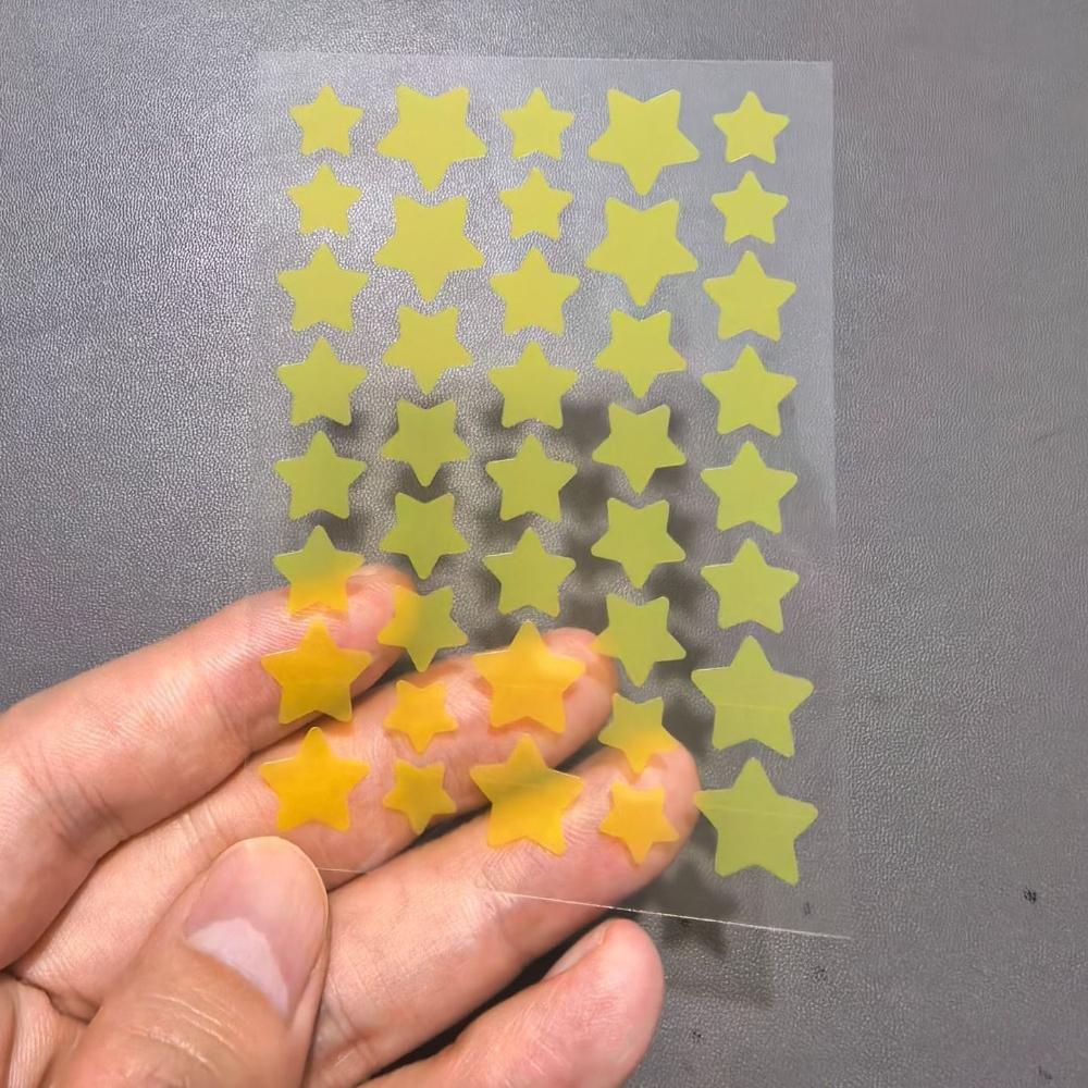 Multi-color Star Acne Patches, Facial Acne Patches, Concealer Acne Patches, and Pimples Patches, Ultra-thin 2PCS жёлтый