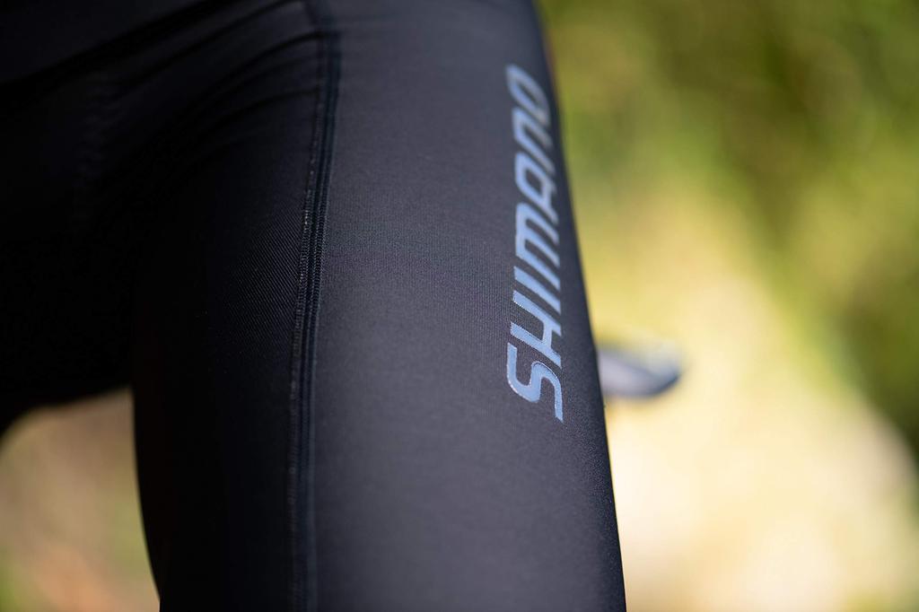 SHIMANO Cyklistické punčochové kalhoty Evolve Light Thermal Bib Tights Black L MY20