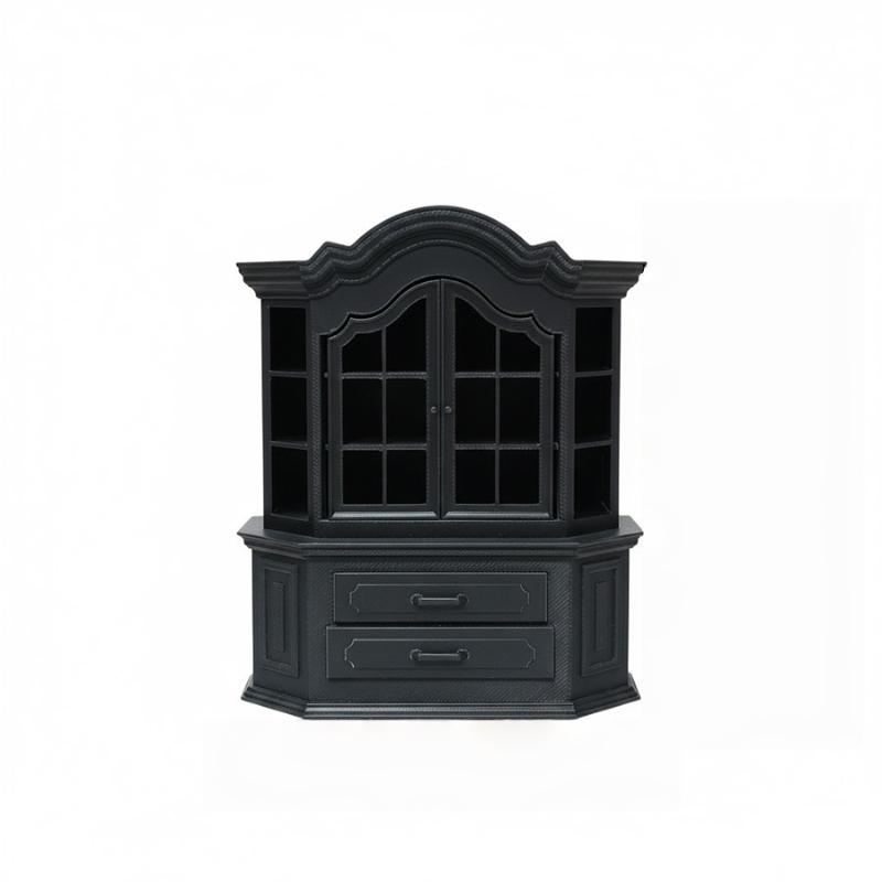 

1Pcs Diy Craft Project Tiny House Furniture Bookcase Miniature Plastic Cabinet For Dollhouses Bedroom Living Room Decor
