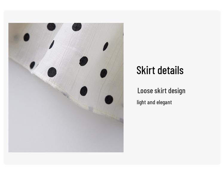 Women's Retro Denim Jacket & Polka Dot Slip Dress Set - 2025 Summer Fashion N66101