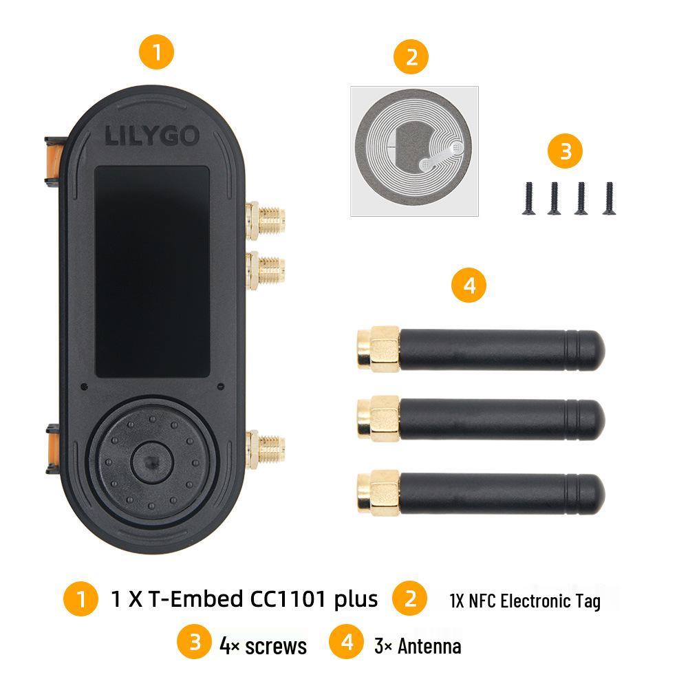 LILYGO T-Embed ESP32-S3 Modul mit CC1101, 1,9" LCD und PN532.