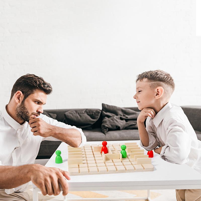Quoridor Board Game Puzzle Toys 2 Players Funny Parent-Child Interaction Game Chase And Intercept Battle Game Gifts