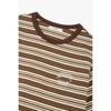 STudio Tomboy MulTi STripe Crop ShorT Sleeve T shirT 9176322976