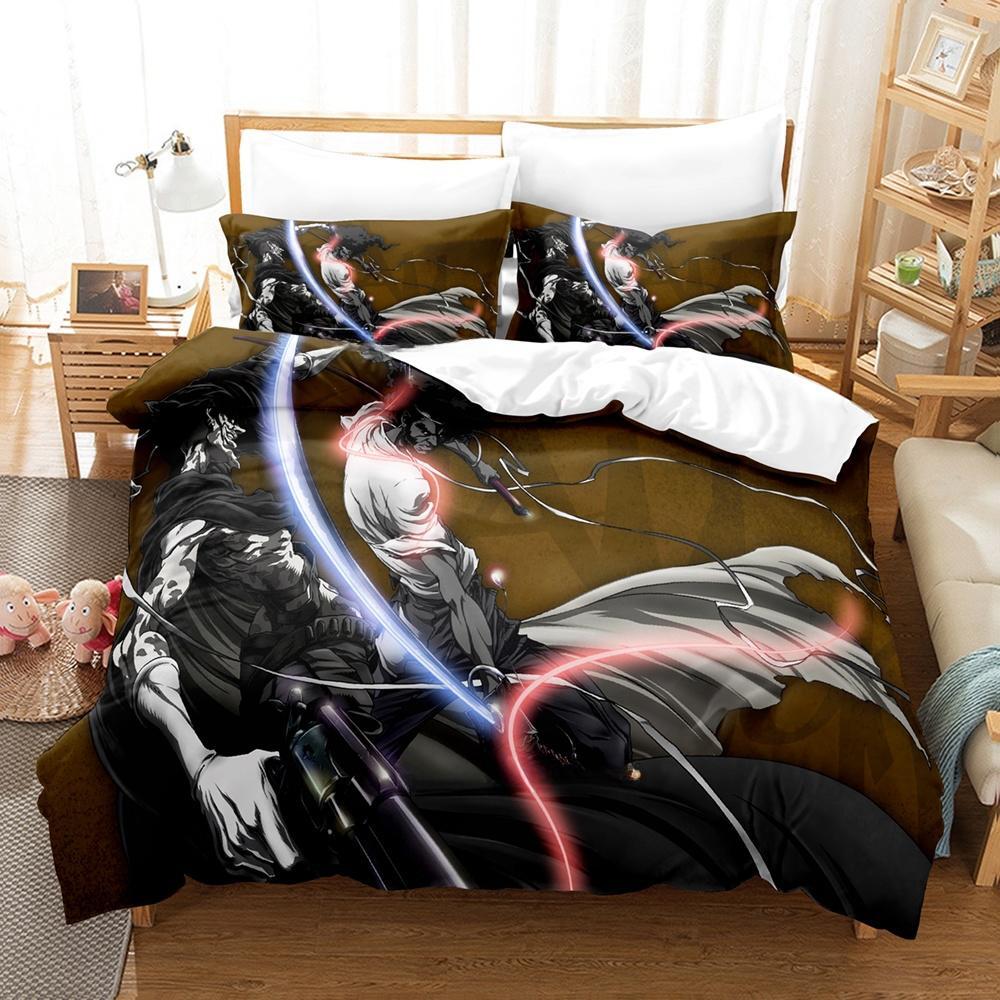 3d Printing Game Afro Samurai Bedding Set Cartoon Anime three-piece set Adult Kid Bedroom Duvet cover Sets 3D Print Kawaii Girls