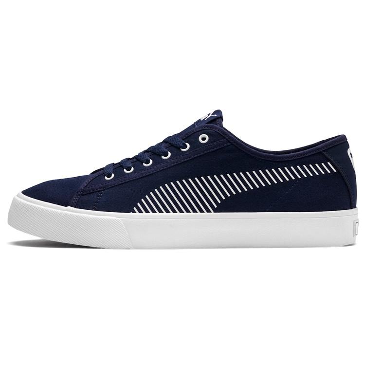 PUMA Bari Stylish Retro Low Top Casual Skate Shoes Unisex Navy Blue Men s 369116-03 EU 36