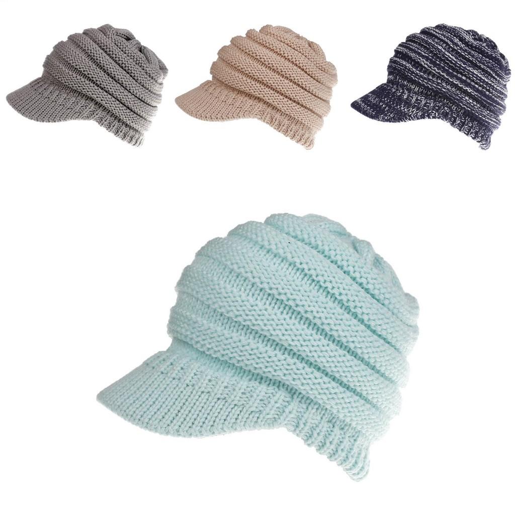 Cozy Women's Stretch Knit Hat Ponytail Beanie For Winter Warmth And Style