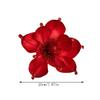 20cm Simulated Christmas Flower Magnolia Glittering Pink Sequins Decorative Flower Christmas Decor Xmas Tree Wreath Accessories