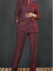 Women's Grid Coat Suit New Style Loose Fit Long Pants Set Outfit