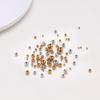 18K Gold Color-Preserving Stainless Steel Round Beads for DIY Jewelry and Bracelets.