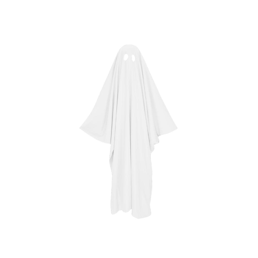 Halloween Ghost Costume Cloak For Adults Kids Adjustable Spooky Party Outfit Polyester Cotton Material