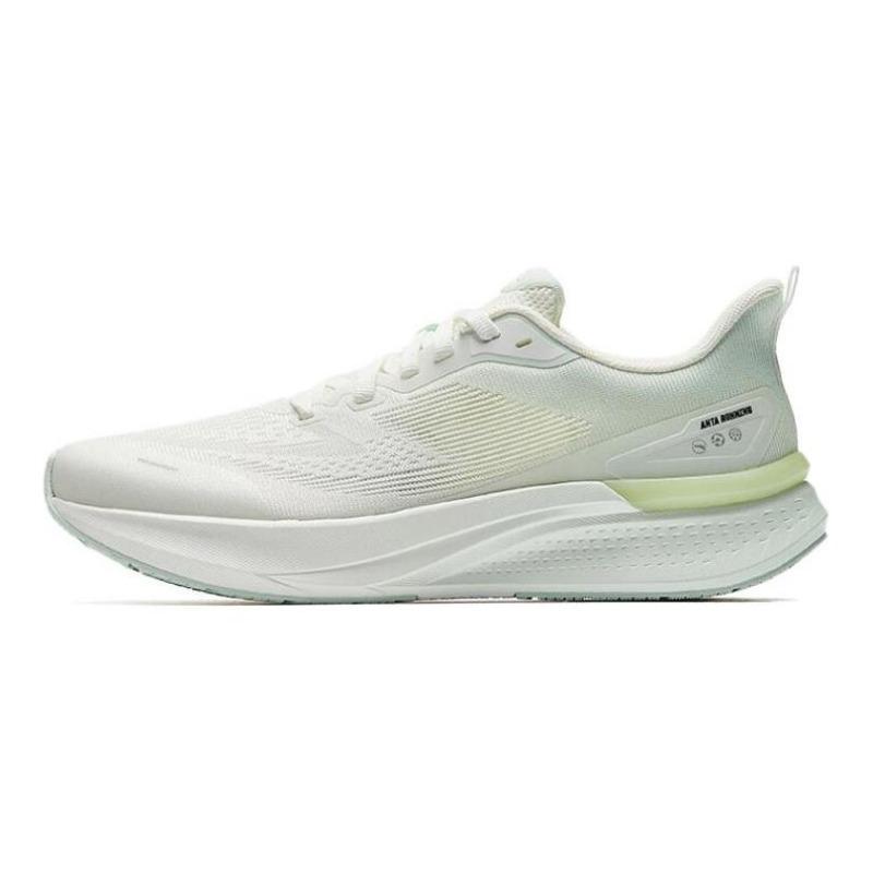 Anta Hydrogen Run 7 women low top running shoes white green fabric breathable lightweight flexible 122525541-4 39