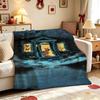 Scoobydoo Mystery Machine Anime Cartoon Flannel Blanket Comfortable Skinfriendly Throw Blanket For Bedroom Bed Sofa Home Decor Christmas Gift