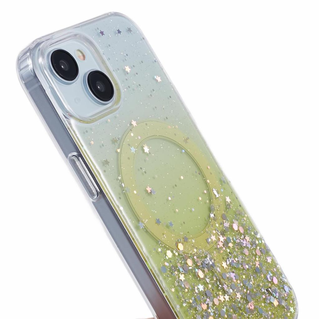 JTW Series for iPhone 14 Case Compatible with MagSafe Glitter Sequins Epoxy Phone Cover
