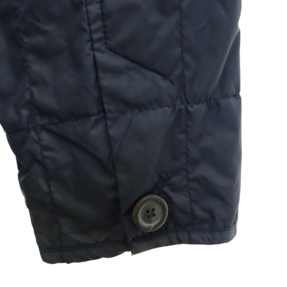 LACOSTE Quilted jacket M Navy Back fleece Men's Used