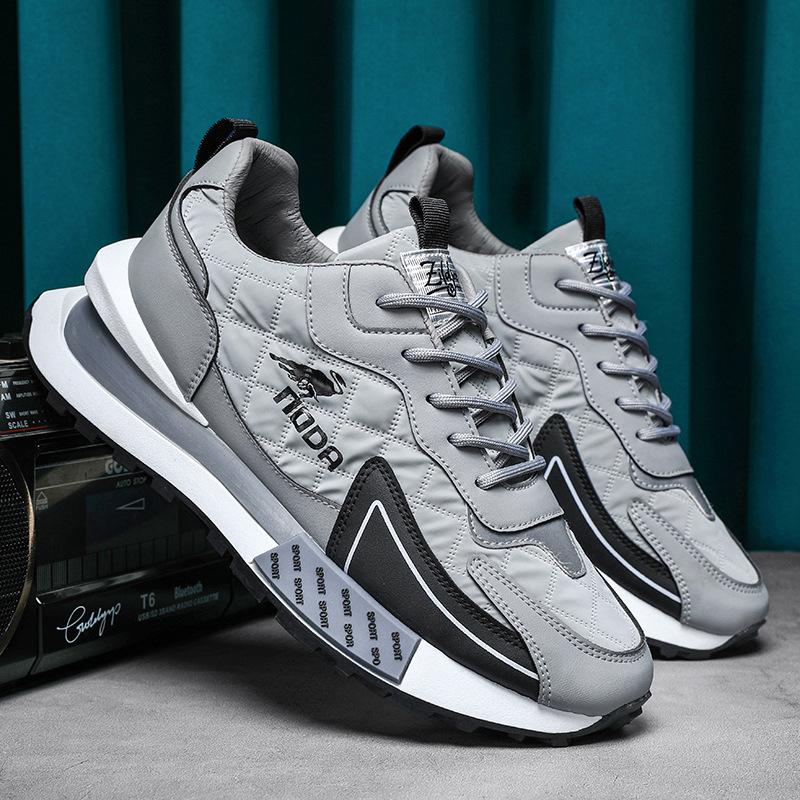 Scarpe da Ginnastica Sportive da Esterno Versatili per Uomo, Stagioni Primavera e Autunno, Casual, Corsa, Rialzo Altezza, Suola Spessa, Resistenti all'Usura