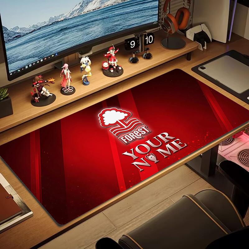 Nottingham Forest FC Print Cushion Non-slip Laptop Tablet Big Mousepad XXL Mat Mini PC Playmat With Lock edge