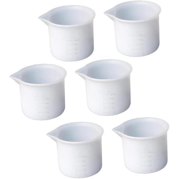 STOBOK 6pcs Silicone Measuring Cup Resin Tools Resin Molds Silicone Molds for Resin DIY Mixing Tools Resin Epoxy Mixing Tool Epoxy Resin Mixing Cup