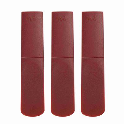 3 Stück Harz Altsaxophon Mundstück Blätter 2.5 Teile Reparatur Blatt Zubehör Rot
