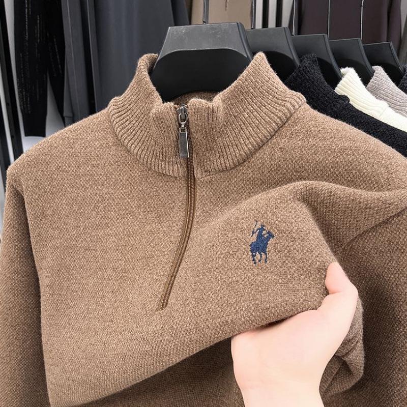Men's Winter High Neck Knit Sweater