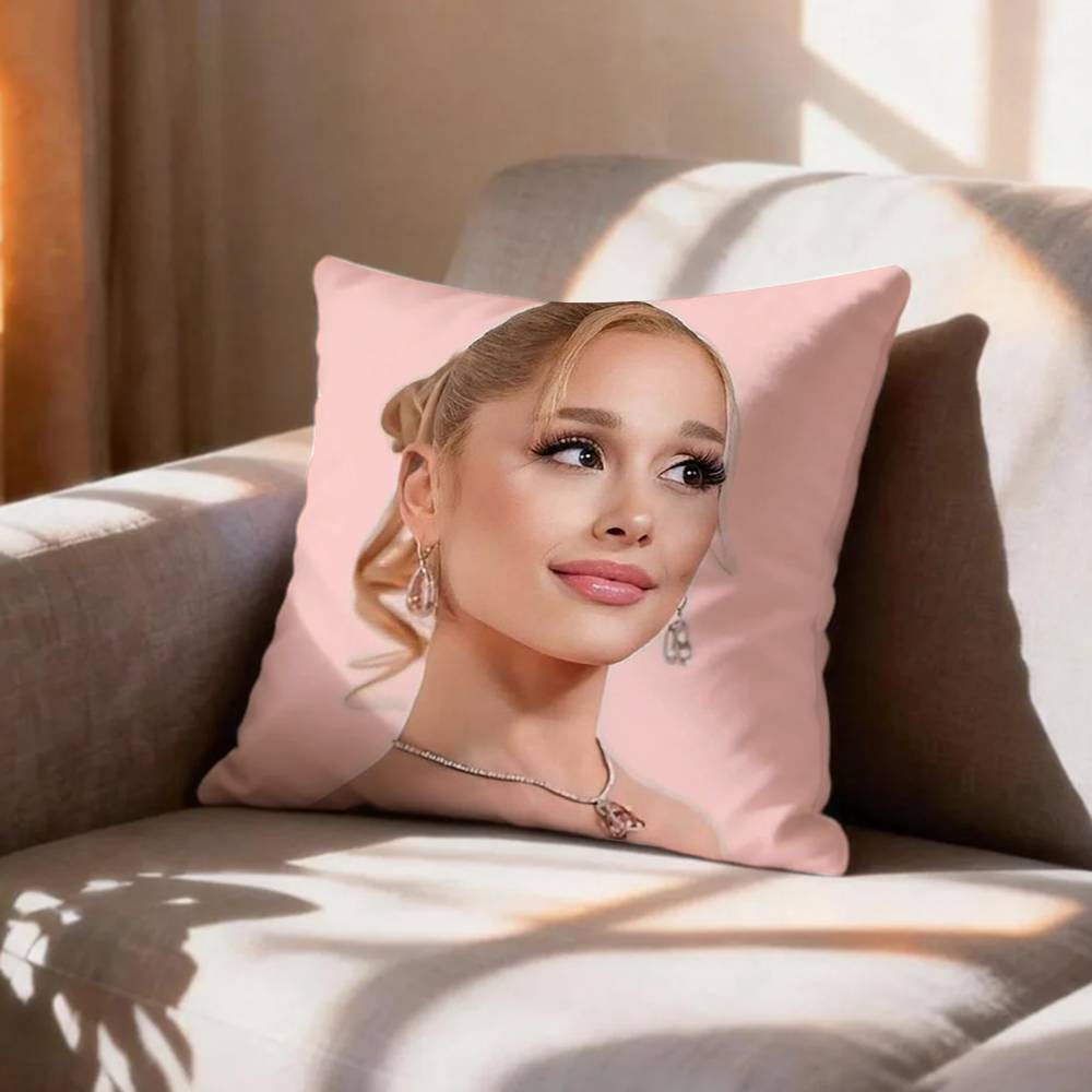 VVintage Retro AAriana Grande Pillow Case Pattern Printed Pillowcase For Living Room Sofa Cushion Cover