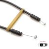 BDP668 Manija de Cierre de Puerta Trasera Cable Bowden Corto para Renault Kangoo MK1 KC Express FC Nissan Kubistar X76 7700354861