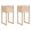 822123 vidaXL Jardinières 2 pcs 40x40x81 cm Bois massif de pin