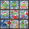 Santa Claus Christmas Ornaments Static Stickers Window Grilles Scene Arrangement Glass Doors Stickers Windows