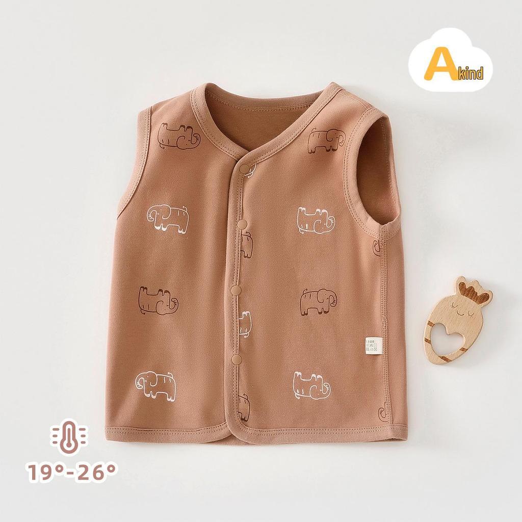 Ins-Style Pure Cotton Baby Vest: Spring/Autumn Belly Protection for Newborns and Children