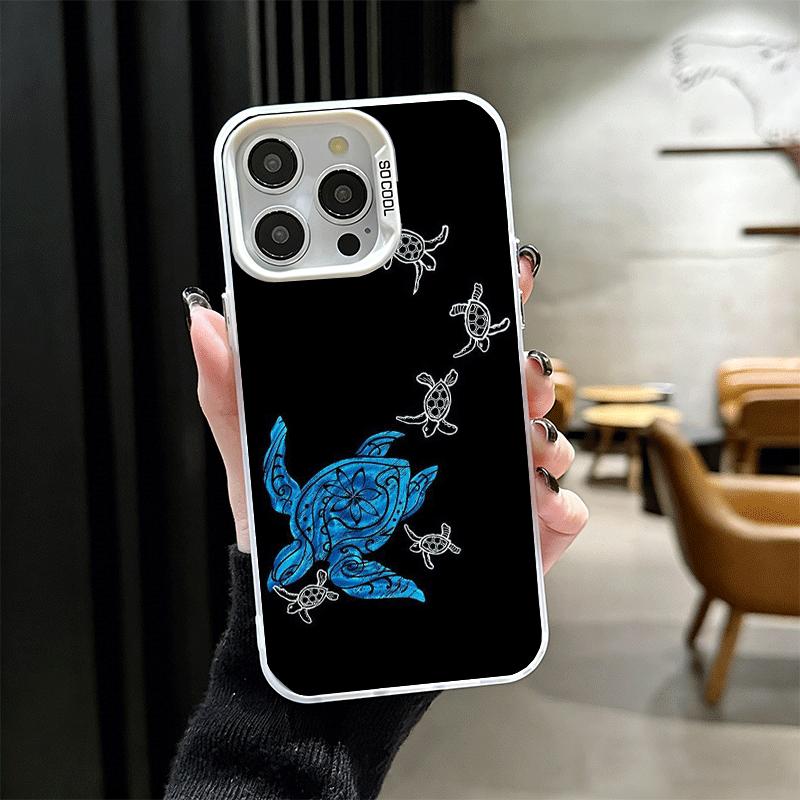 Cartoon Ocean Sea Turtle Shockproof Phone Case for iPhone 17 Air 16 16E 15 Pro Max 14 Plus 13 Mini 12 Back Cover Anti Fall Funda