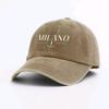 Neue Vintage Gewaschene Stadt Buchstaben Muster Baseballkappe Lässig Verstellbar Outdoor Streetwear Hut