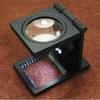 Glass Lens Folding Magnifier LED Lights LED Light Magnifier Linen Tester  Letters Appreciation