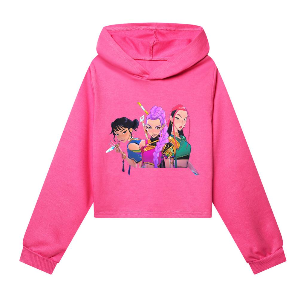 

5037 Детская повседневная толстовка с длинными рукавами и принтом в стиле поп-певицы Руми, Миры и Зои для девочек. 170cm розы красного