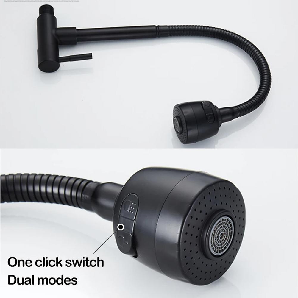 Flexible Hose Design for Kitchen Faucets Offering Dual Spray Options